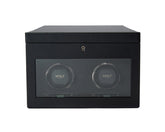 Wolf British Racing Double Watch Winder with Storage Black - Dracakis Jewellers
